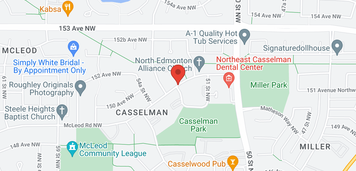 map of 5340 MCLEOD RD NW